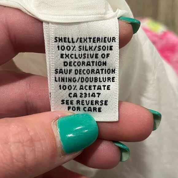 Talbots Womens Pure Silk Pencil Skirt Floral High Waist Lined Multicolor Size 4 - Picture 4 of 5